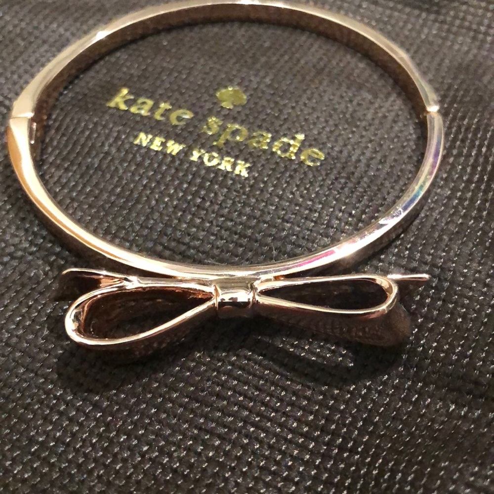Kate Spade Love Note Large Bow Bracelet Rose Gold
